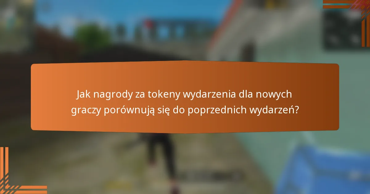 Jak nagrody za tokeny wydarzenia dla nowych graczy porównują się do poprzednich wydarzeń?